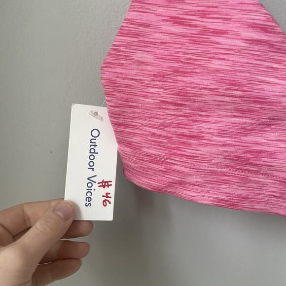 Outdoor Voices NWT Free Form Bralette Wild Pink Womens Size XXS New With Tag - Picture 5 of 11